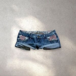Rue 21 Low Rise Micro Denim Shorts